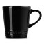 Le Creuset Stoneware V Mug, 180ml - Black Onyx angle