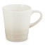 Le Creuset Stoneware V Mug, 180ml - Meringue angle