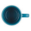 Le Creuset Stoneware V Mug, 100ml - Deep Teal angle