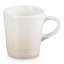 Le Creuset Stoneware V Mug, 100ml - Meringue angle
