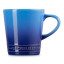 Le Creuset Stoneware V Mug, 330ml - Azure Blue angle