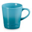Le Creuset Stoneware V Mug, 330ml - Caribbean angle