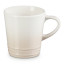 Le Creuset Stoneware V Mug, 330ml - Meringue angle