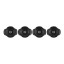Le Creuset Gourmet Matte Black Collection Cast Iron Mini Braisers with Lids, Set of 4 angle