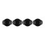 Le Creuset Gourmet Matte Black Collection Cast Iron Mini Cocottes, Set of 4 angle