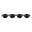 Le Creuset Gourmet Matte Black Collection Cast Iron Mini Braisers, Set of 4