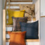 Thread Office Cub Moldova Scatter Cushion with Feather Blend Inner, 60cm x 60cm close up