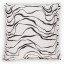 Thread Office Monochrome Contour Scatter Cushion with Feather Blend Inner, 60cm x 60cm