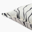 Thread Office Monochrome Contour Scatter Cushion with Feather Blend Inner, 60cm x 60cm close up