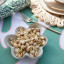 Humble & Mash Reactive White Flower Serving Bowl