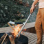 Donkey Long Tong Stainless Steel Braai Fire Tongs, 80cm by the fire