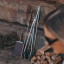 Donkey Long Tong Stainless Steel Braai Fire Tongs, 80cm by the fire