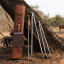 Donkey Long Tong Jack Sack Leather Carry Bag Braai Set
