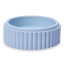 Alkaline Chunky Ribbed Pillar Candle Holder - Ice Blue