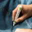 GoodBasics Probiotic Stain Remover Pen, 10ml on a denim jacket