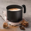Creative Cooking Stainless Steel Saucepan & Milk Boiler, 1.4L on the table