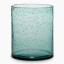 Thread Office Green Hand Blown Glass Votive Candle Holde - Medium