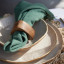 Humble & Mash Wooden Napkin Ring with napkin