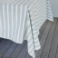 Humble & Mash White & Sage Stripe Tablecloth