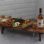 LK's Fold Away Grazing Board with snacks and wine