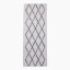 Thread Office Crisscross Shaggy Bath Mat, 60cm x 140cm - Grey