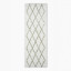 Thread Office Crisscross Shaggy Bathmat, 60cm x 140cm - Shadow Sage