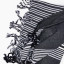 Thread Office Black Stripe Throw, 140cm x 180cm close up