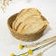 Gone Rural Bread Basket, 18cm - Smoke with bread