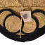 Gone Rural Trim Placemats & Coasters, Set of 8 - Smoke and Black detail
