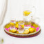 Gone Rural Equinox Tray, 45cm - Autumn with a jar of water and glasses
