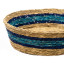Gone Rural Bread Basket, 25cm - Smoke, Indigo & Turquoise detail