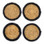 Gone Rural Trim Coasters, Set of 4 - Smoke & Black