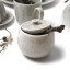 JAN Ashes & Olive Sugar Pot, 300ml - Ash grey