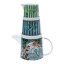 Olivia Princess Porcelain Teapot, 800ml detail with a sugar pot and creamer