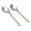 Olivia Princess Stainless Steel Salad Servers, Set of 2 - Cream