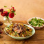 Jamie Oliver Big Love Stoneware Serving Bowl, 39cm with food