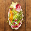 Jamie Oliver Big Love Stoneware Pass Me Platter, 35cm with veggies