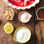 Jamie Oliver Big Love Stoneware Pinch-Me Pots, Set of 3 with yoghurt and sugar