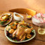 Jamie Oliver Big Love Stoneware Feast Platter, 41cm with food