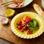 Jamie Oliver Big Love Stoneware Super Server, 34cm with food