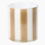 Thread Office Burnt Orange Stripe Tealight Candle Holder