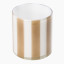 Thread Office Burnt Orange Stripe Tealight Candle Holder