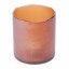 Thread Office Brown Frosted Raw Edge Candle Holder - Small