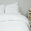 Thread Office White Chunky Waffle Duvet Cover Set - Queen close up