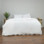 Thread Office White Chunky Waffle Duvet Cover Set - Super King