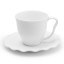 JAN Maison Blanche Cup & Saucers, Set of 2