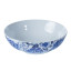 Jenna Clifford Peacock Saphire Garden Salad Bowl, 22.5cm angle