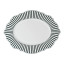 Jenna Clifford Ivory Noir Oval Platter, 35cm