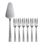 Maxwell & Williams Diamonds Stainless Steel Cake Server & Fork Set, 7-Piece