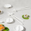 Maxwell & Williams White Basics Porcelain Chopstick Entertainment Set, 12-Piece on the table with food